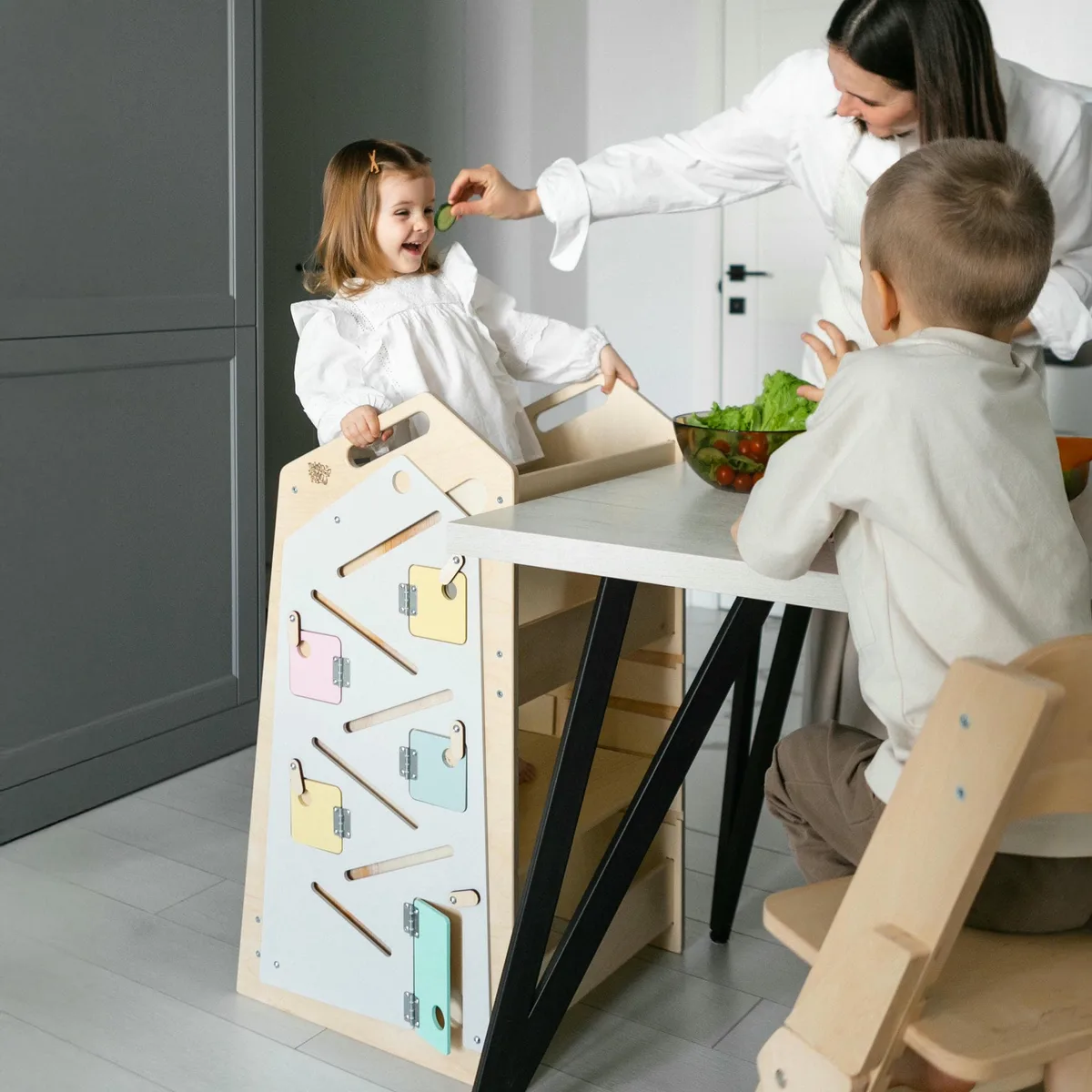 BusyKids Leertoren Play XL 5-in-1 - Vanille - 2