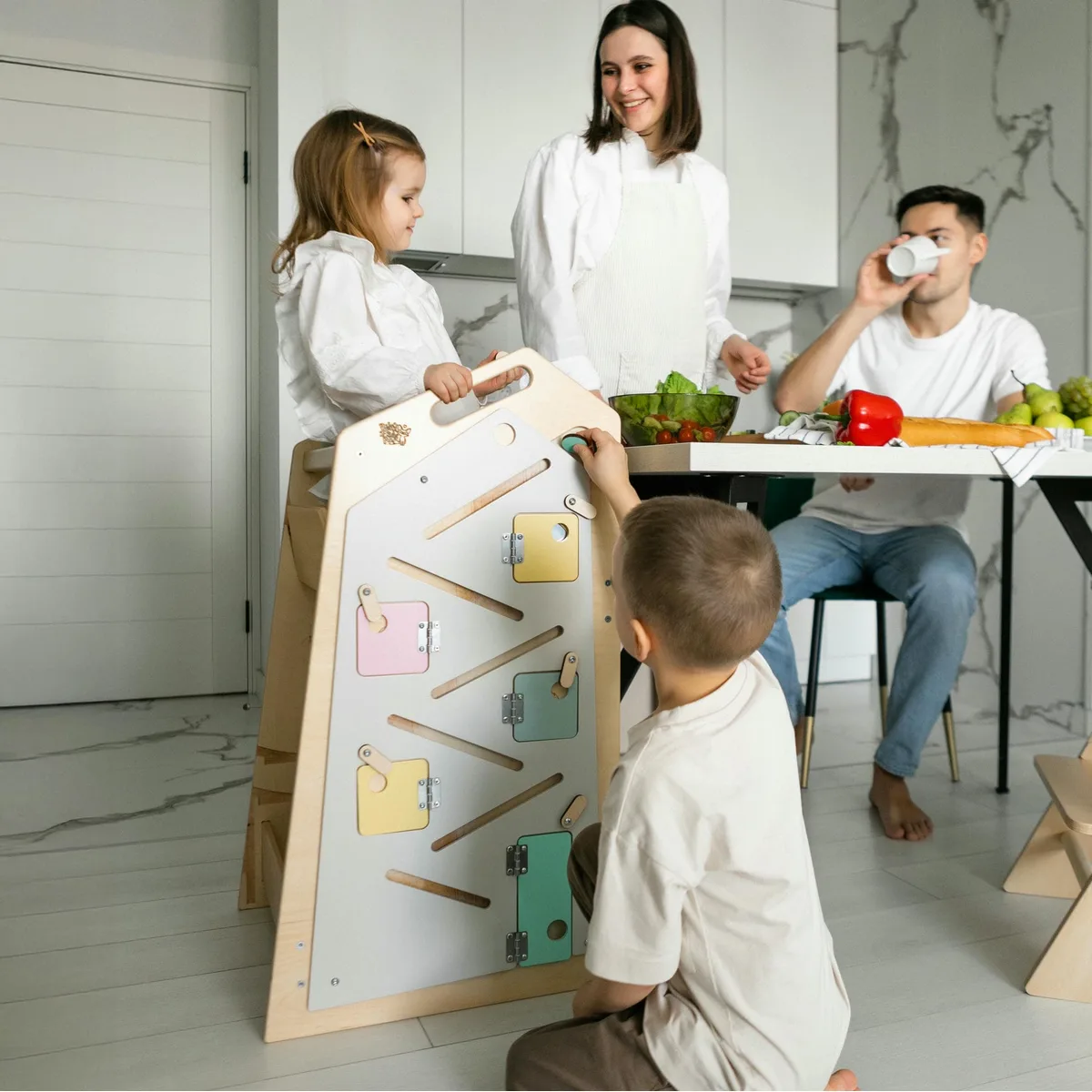 BusyKids Leertoren Play XL 5-in-1 - Vanille - 3
