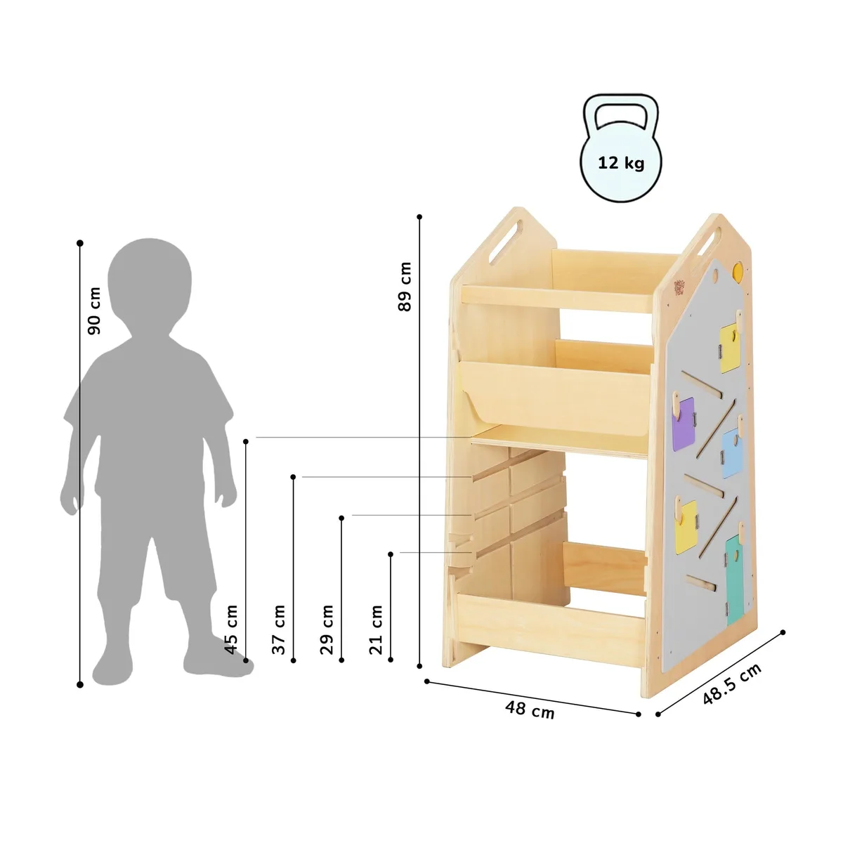 BusyKids Leertoren Play XL 5-in-1 - Geel - 2
