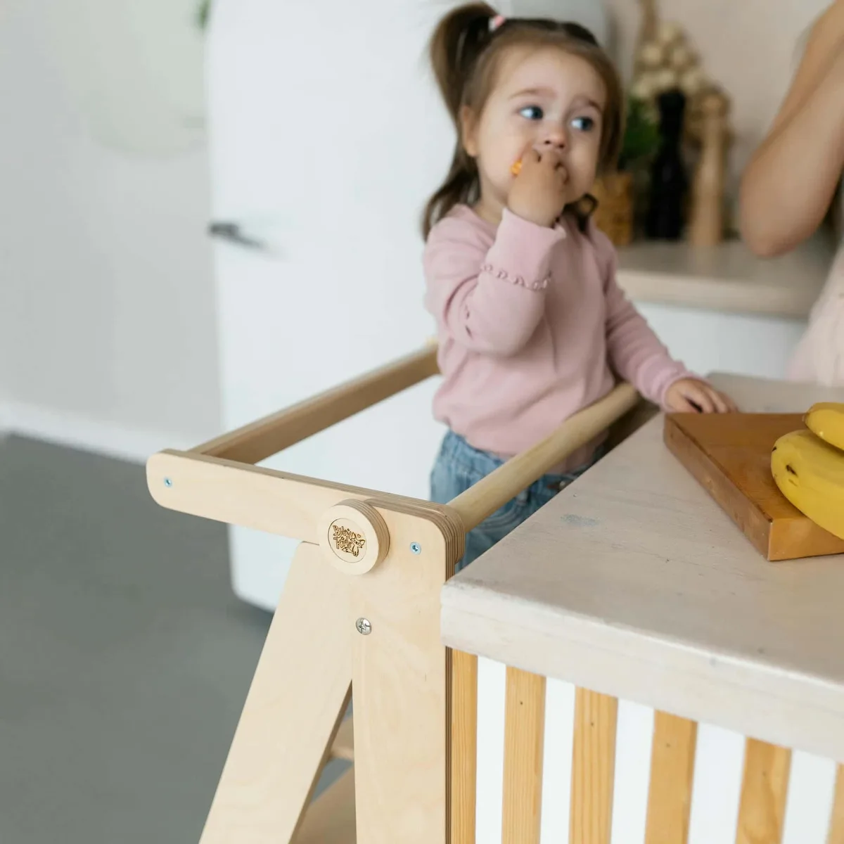 BusyKids Opvouwbare leertoren - Onbehandeld hout - 7