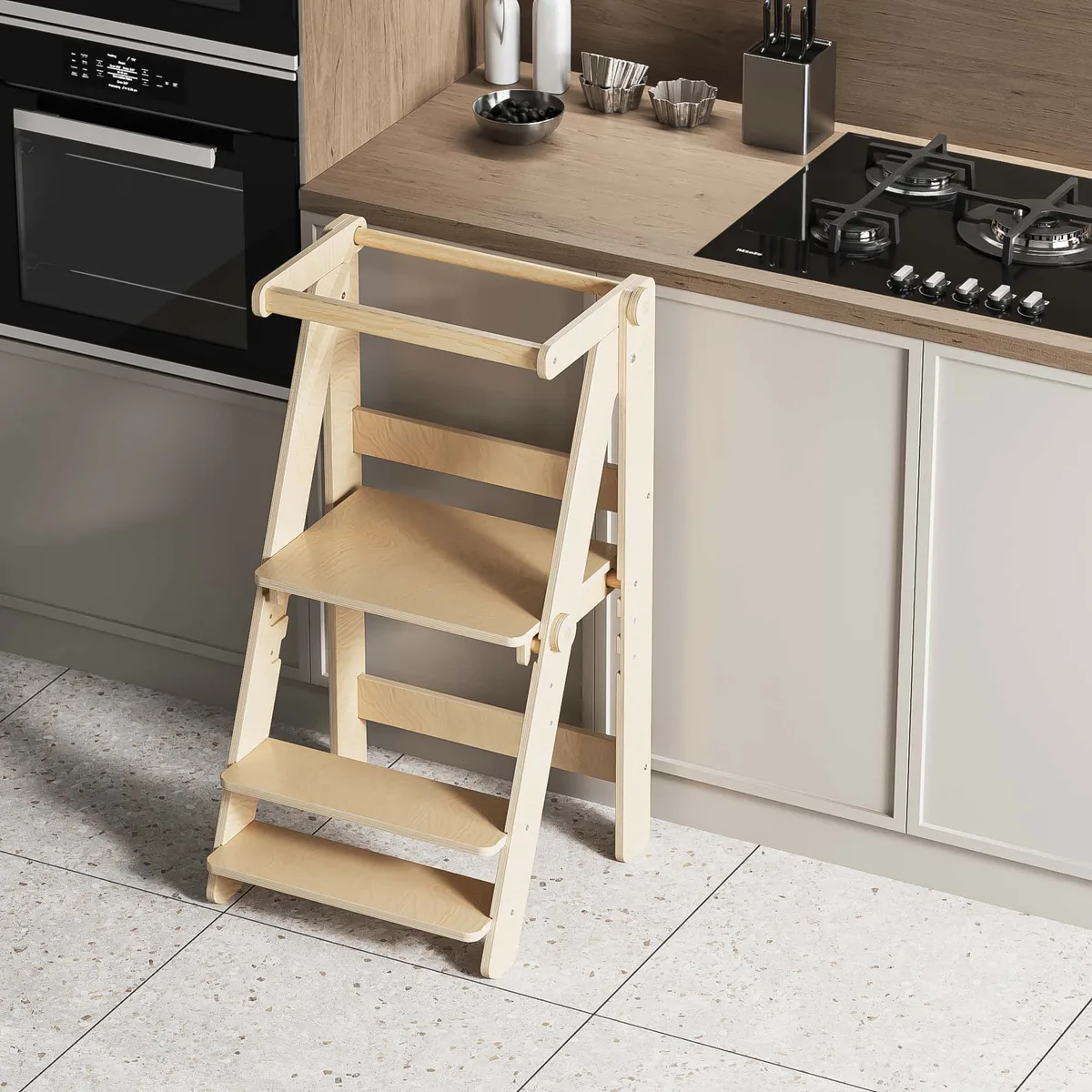 BusyKids Opvouwbare leertoren - Wit - 3