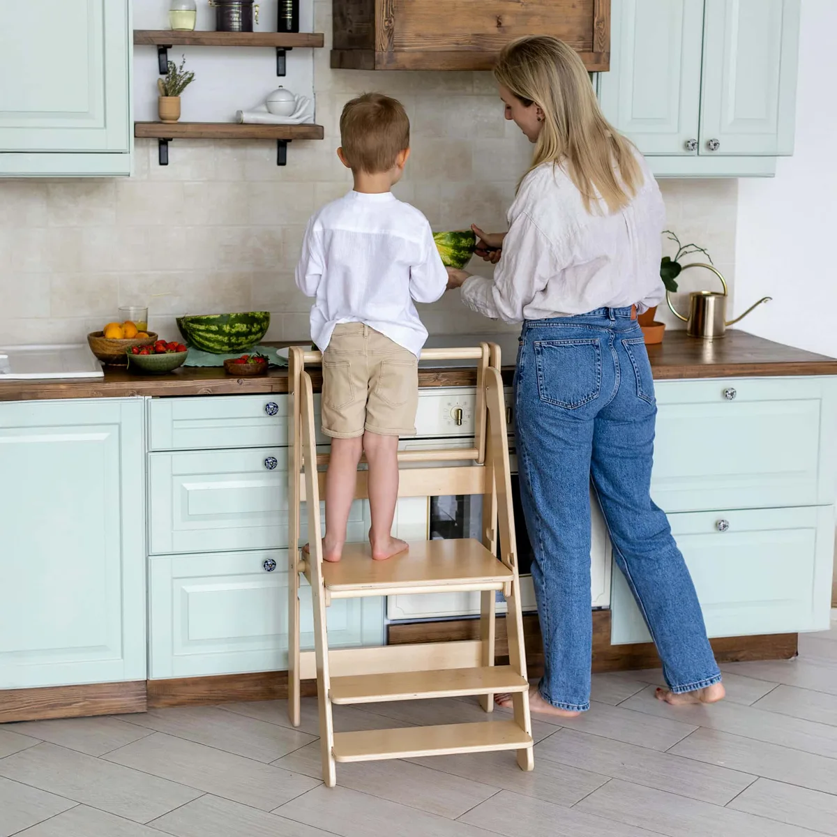 BusyKids Opvouwbare leertoren - Wit - 8