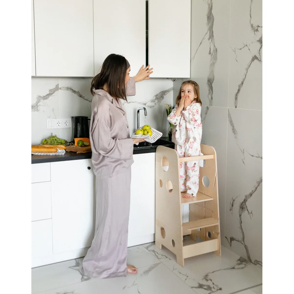 BusyKids Meegroeiende leertoren 3-in-1 XL (89 cm) - Roze - 3