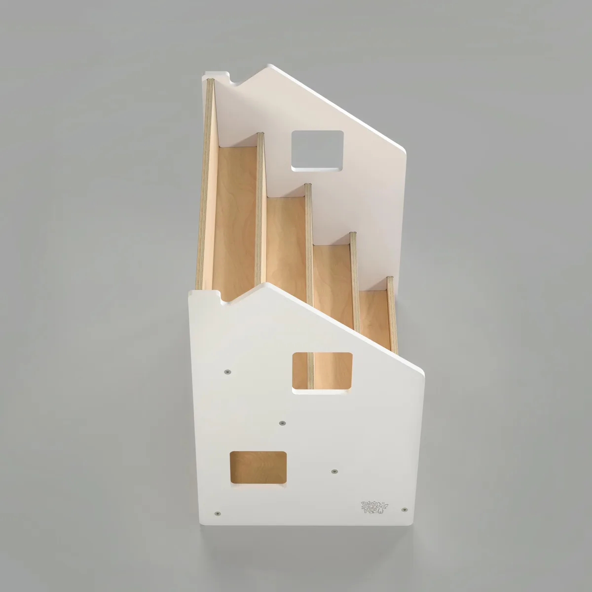 BusyKids Montessori boekenkast - Grijs - 7