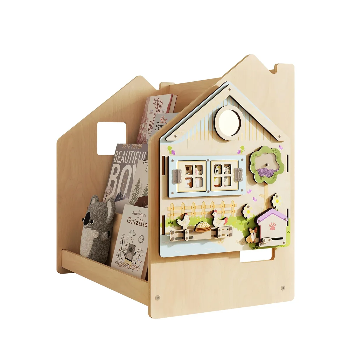 BusyKids Montessori boekenkast - Roze - 4