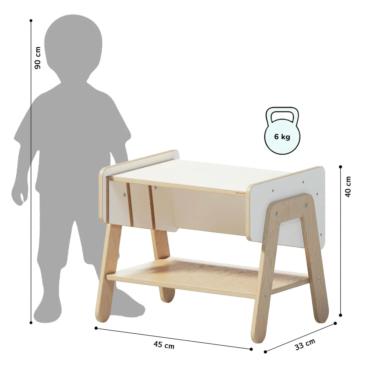 BusyKids Boekenkast / stoel LILU 3-in-1 - 2