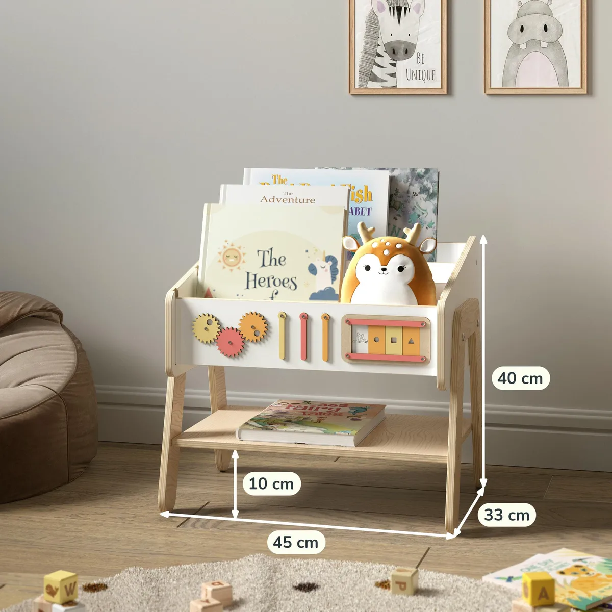 BusyKids Boekenkast / stoel LILU 3-in-1 - 3