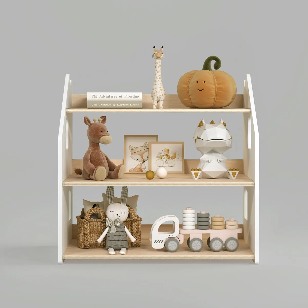 BusyKids Montessori speelgoedkast - Lichtblauw - 7