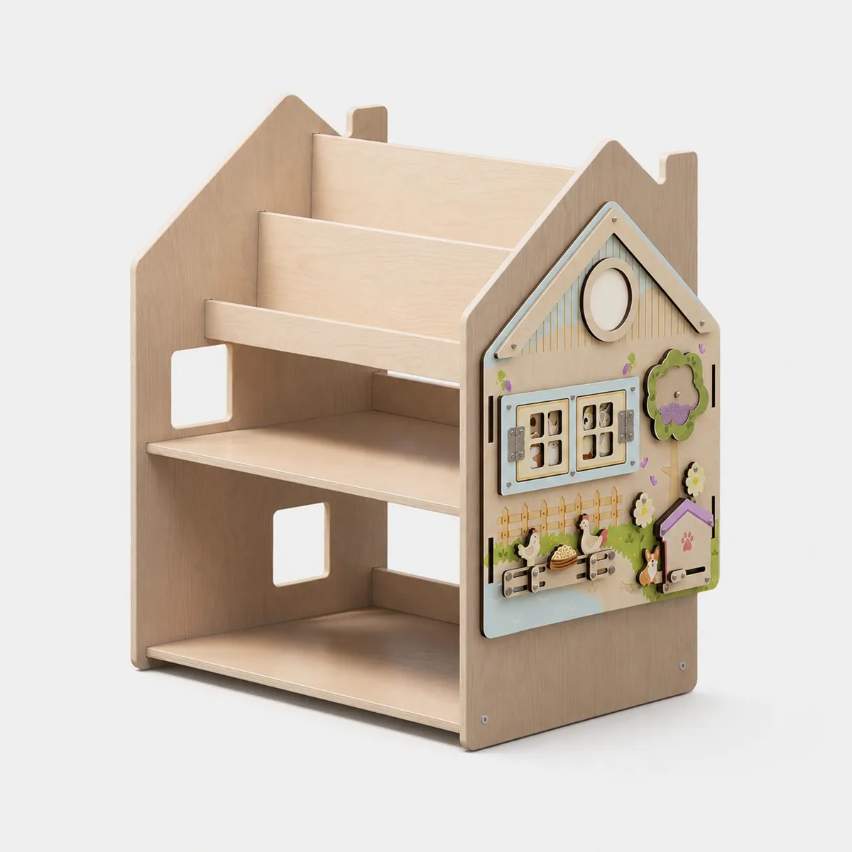 BusyKids Kinderkast 2-in-1 voor boeken en speelgoed - Lichtblauw - 4