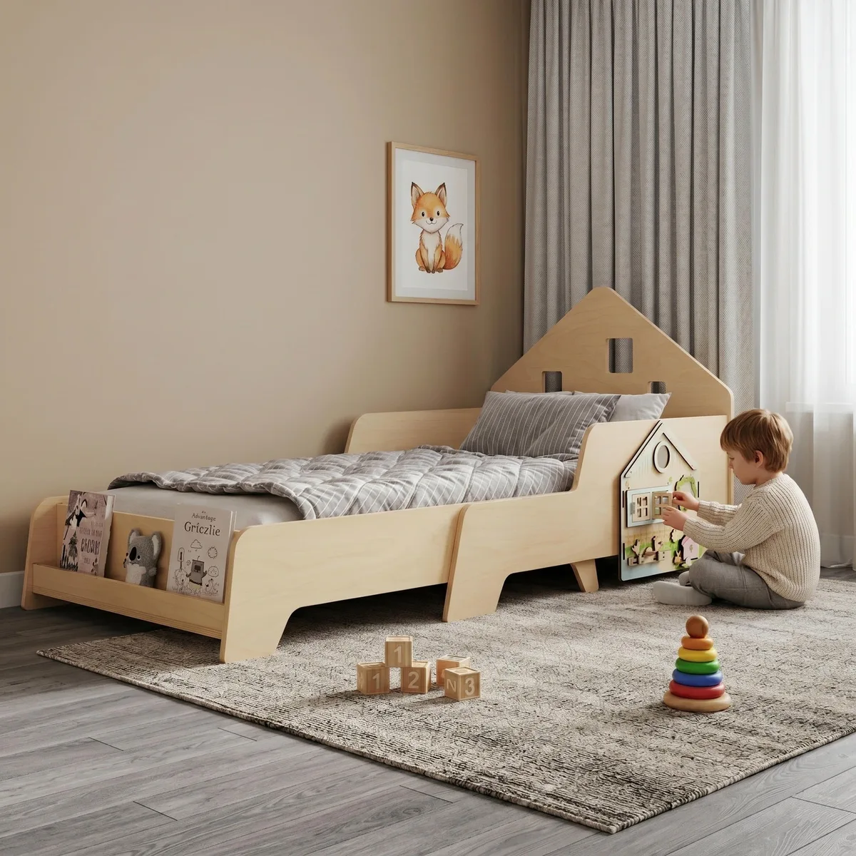 BusyKids Meegroeiend huisbed met LED-verlichting - 2