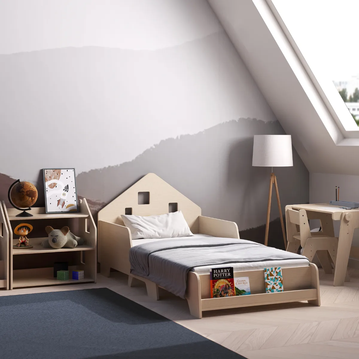 BusyKids Meegroeiend huisbed met LED-verlichting - 8