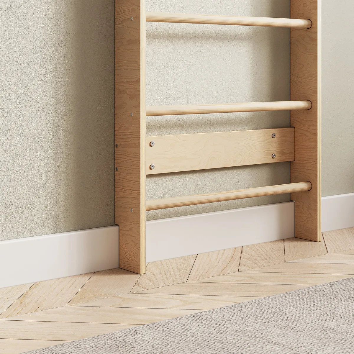 BusyKids EVERGYM Zweedse wand (basismodel) - Naturel - 5