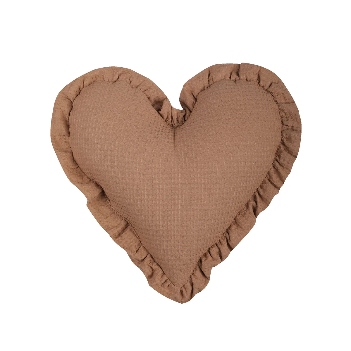 Sierkussen - 40x40 cm - beige - Wafelek