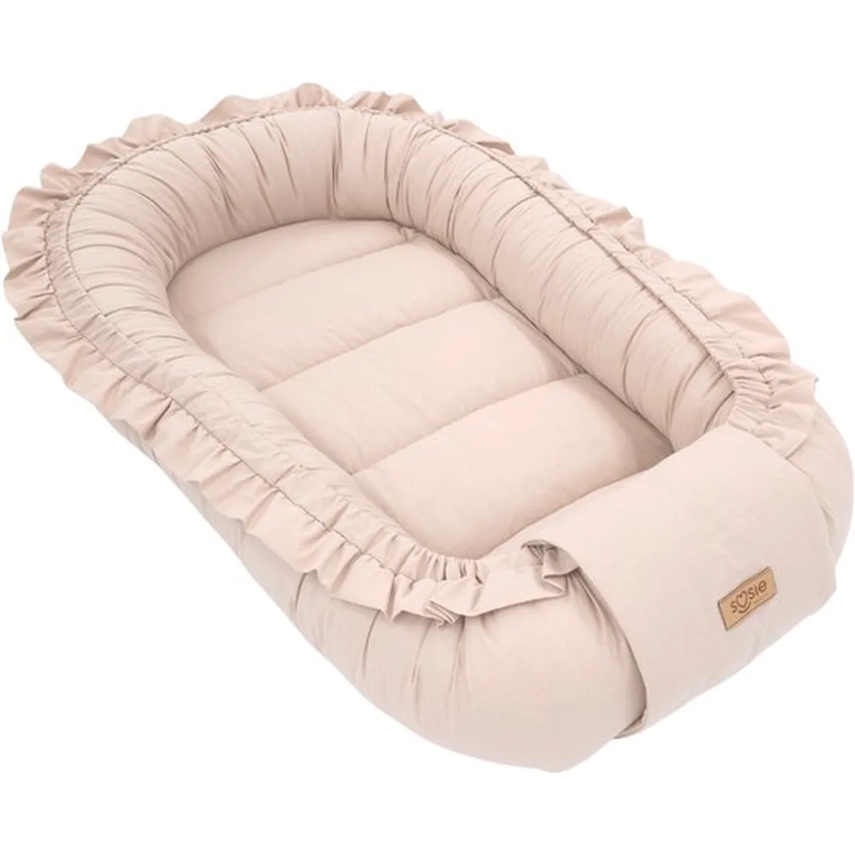 Babynestje - FRILL - Babynest SET met kussen - Beige - 4