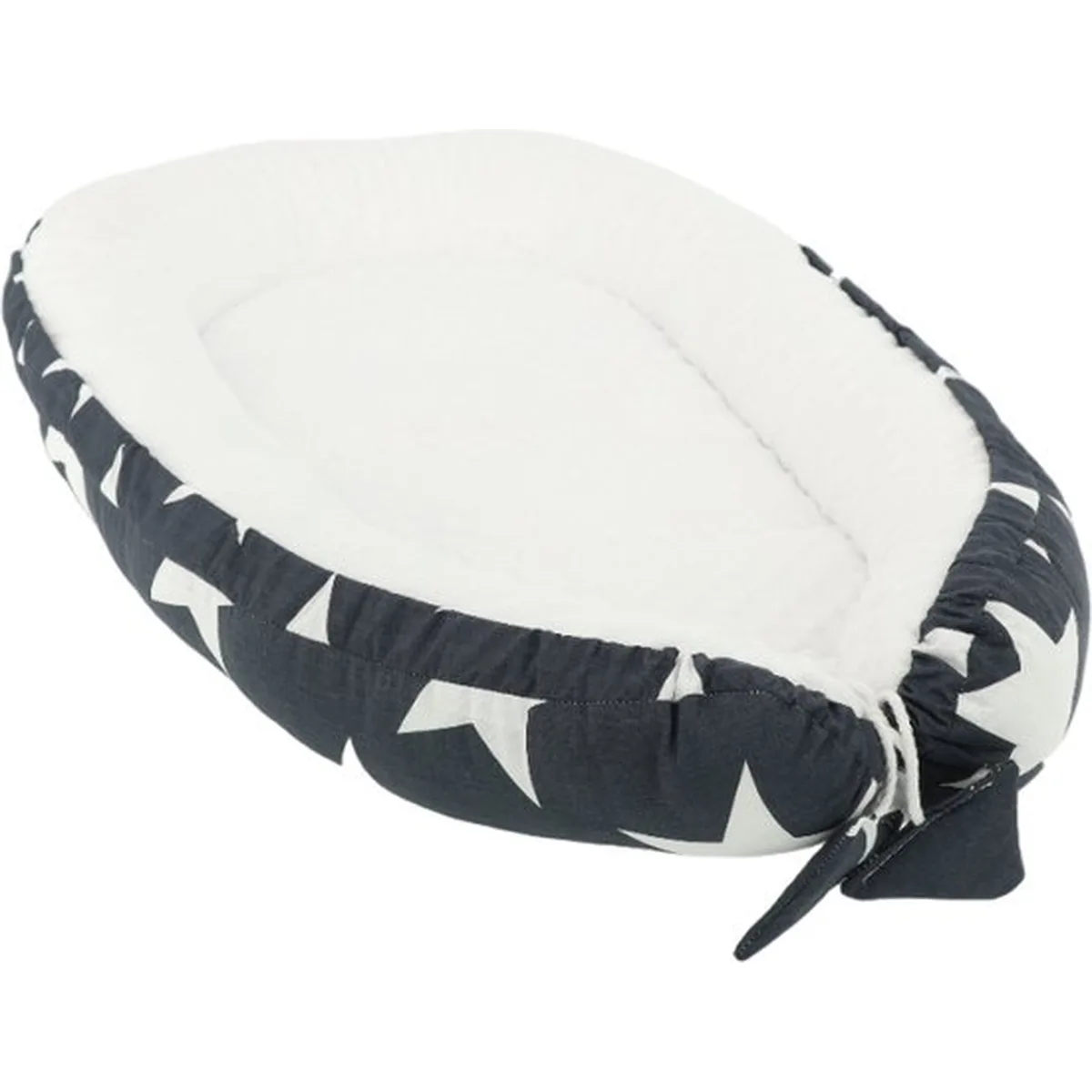 Babynestje Soosie Minky-collectie: Comfortabele Babynestje met Kussen voor Baby's van Luxe Katoen en White Minky - Perfecte Toevoeging aan de Babykamer - 2