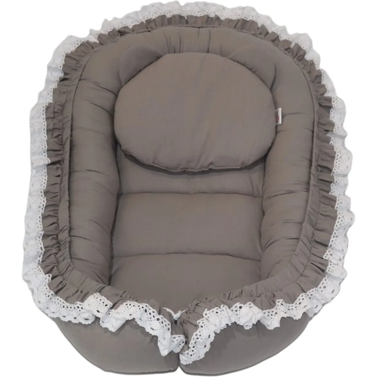 Babynestje - LUXE - Babynest SET met kussen - Grijs