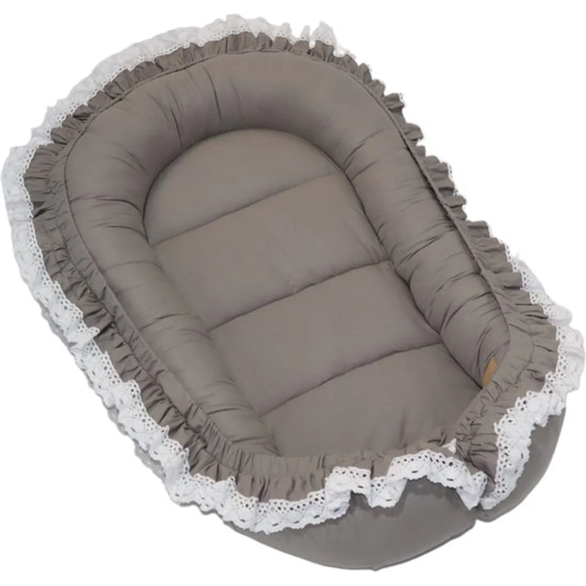 Babynestje - LUXE - Babynest SET met kussen - Grijs - 2