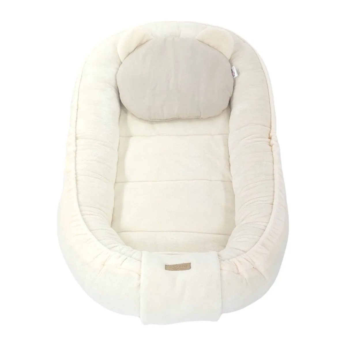 Soosie - Babynestje - Babynest - Veilig en Comfortabel - Minky Pluche - Cream/Beige - 5