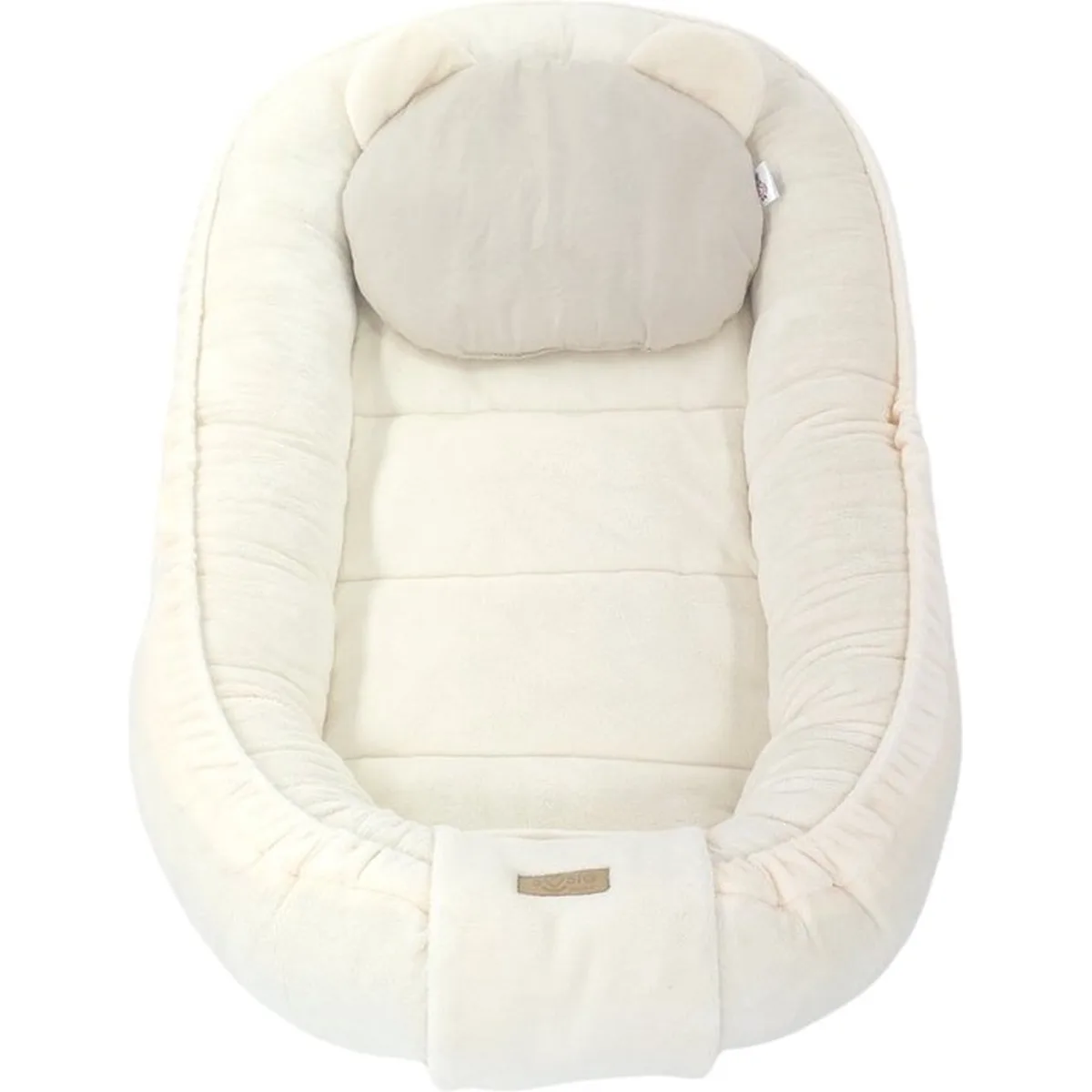 Soosie - Babynestje - Babynest - Veilig en Comfortabel - Minky Pluche - Cream/Beige