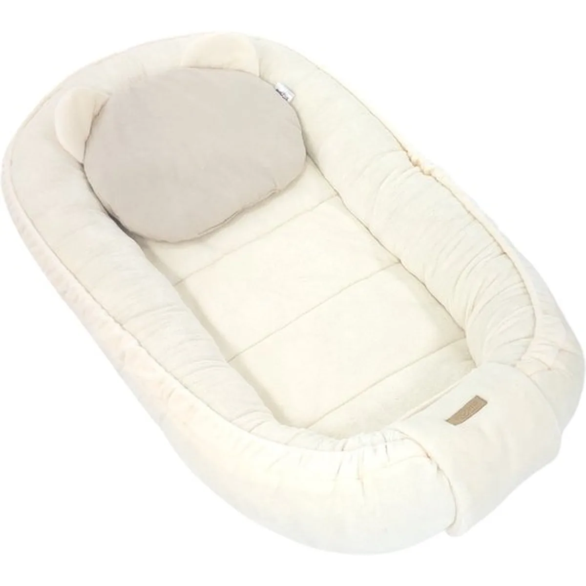 Soosie - Babynestje - Babynest - Veilig en Comfortabel - Minky Pluche - Cream/Beige - 3
