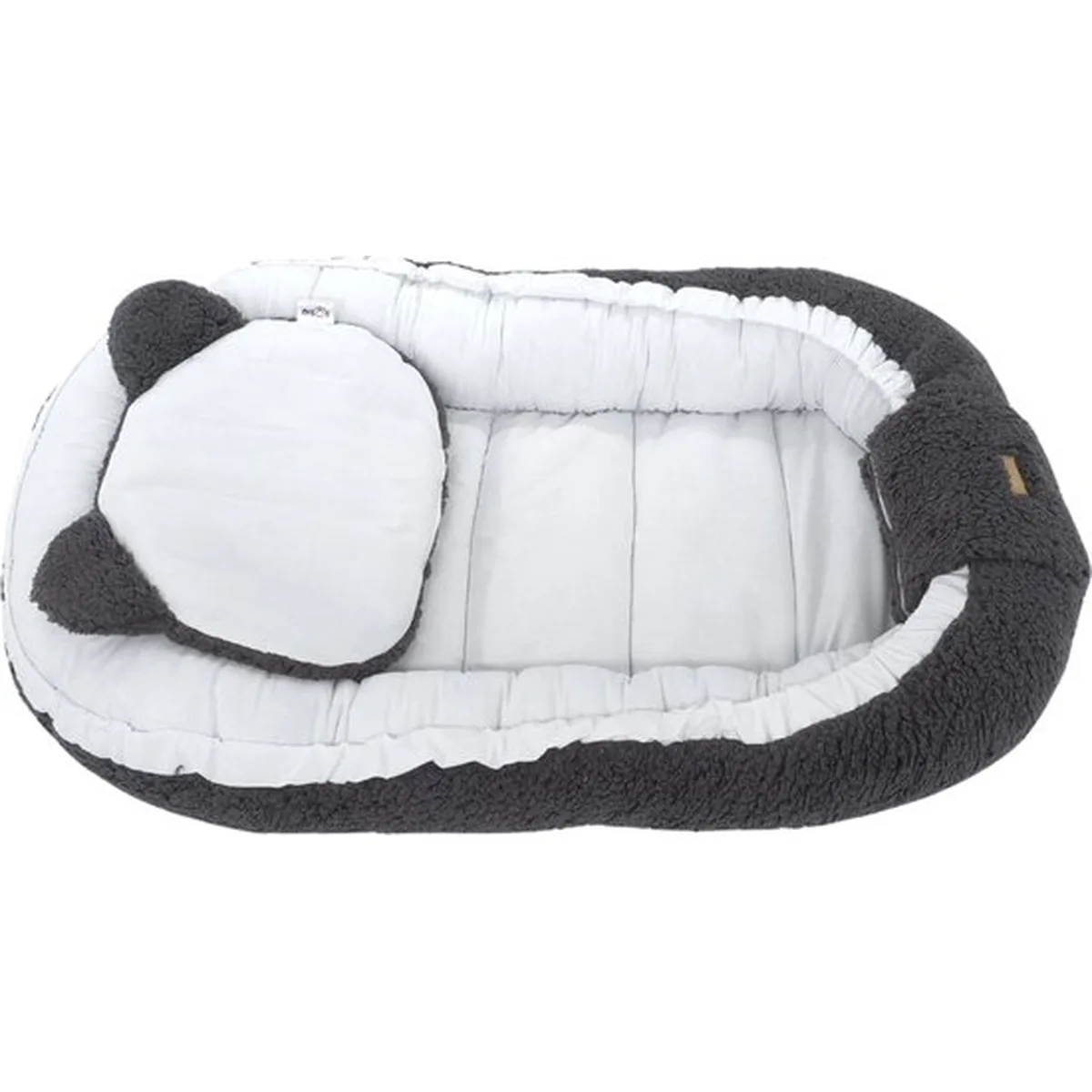 Soosie - Babynestje - Dubbelzijdig - Teddy Grijs met Witte Katoen - Comfortabel en Veilig - 3