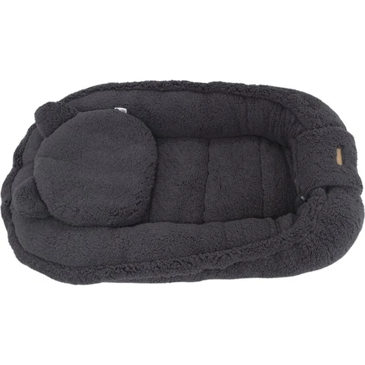 Soosie - Babynestje Teddy- Veilig en Comfortabel - Grijs Teddy Katoen - Knusse Slaapplek voor je Baby - 3