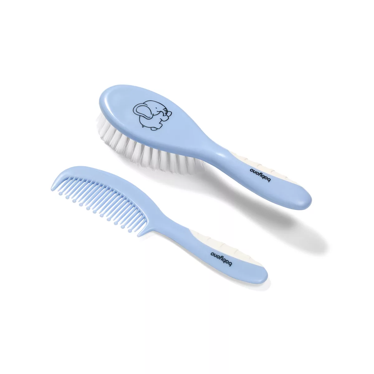 BabyOno haarborstel en kam - babyborstel - SET - Zachte haren - wit - 2