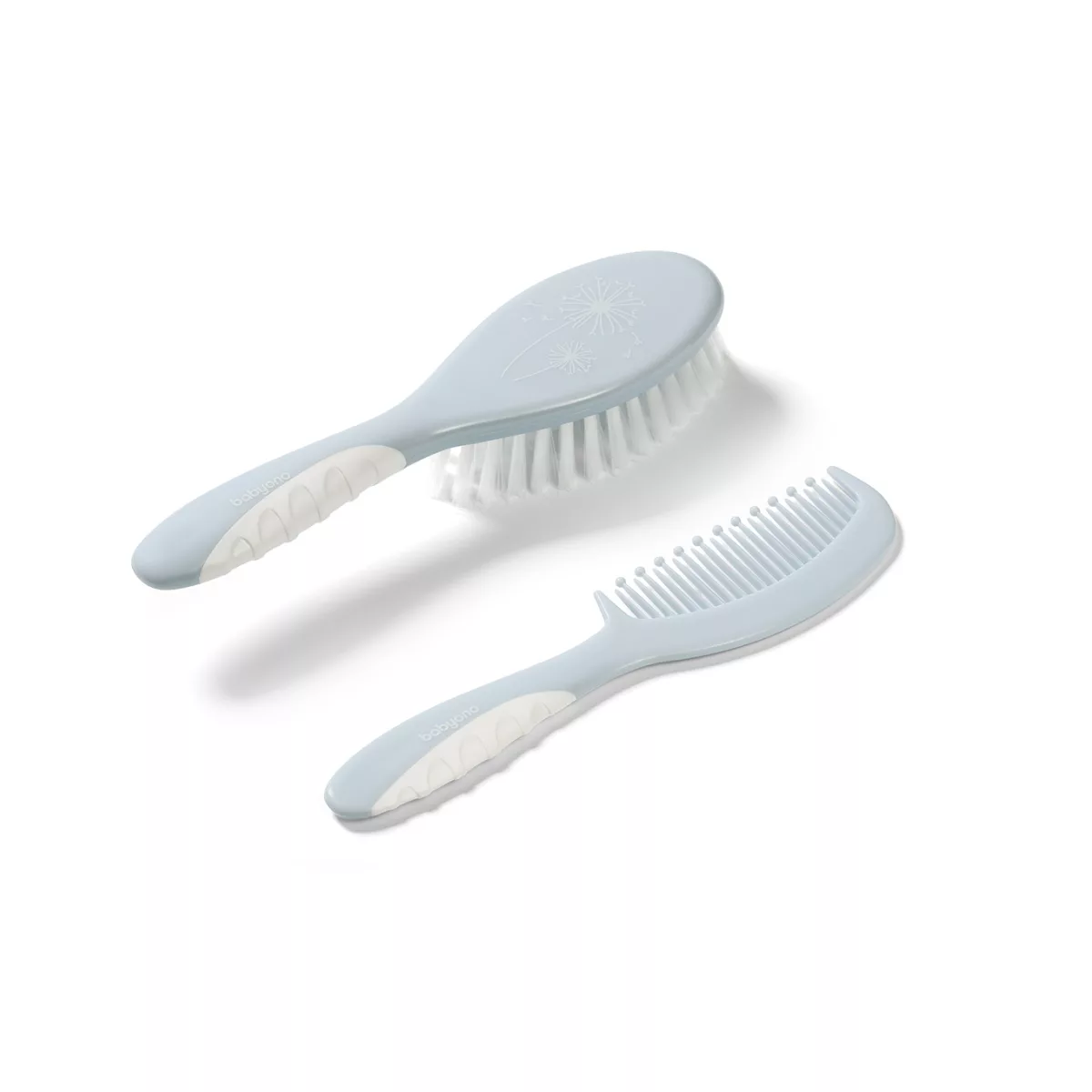 BabyOno haarborstel en kam - babyborstel - SET - Zachte haren - wit - 4