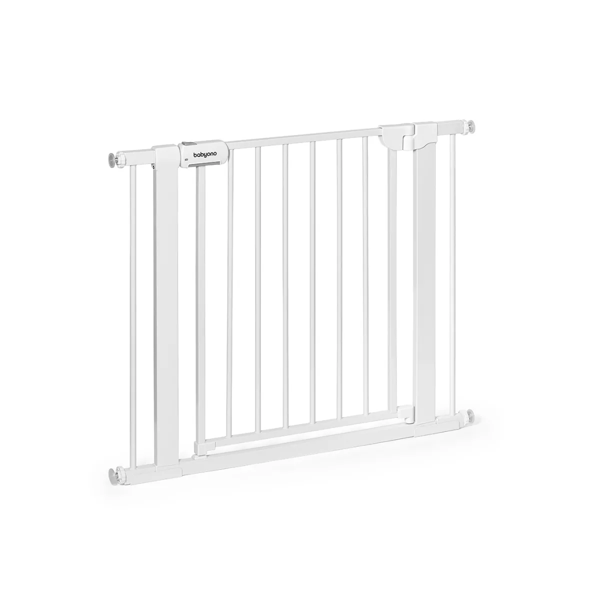 BabyOno Veiligheidshekje Trap 75–96 cm – Zonder Boren – Dubbele Sluiting – Automatisch Sluitend – Wit – Kinderhekje Trap en Deur - 8