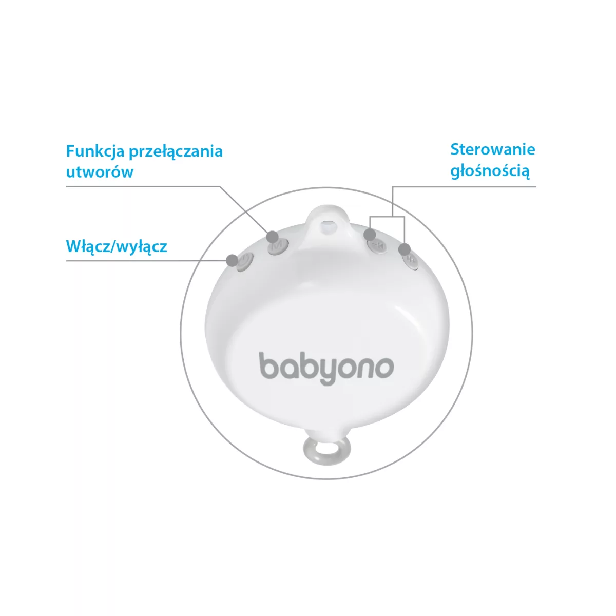 BabyOno Paarden Muziekmobiel 793 - 2