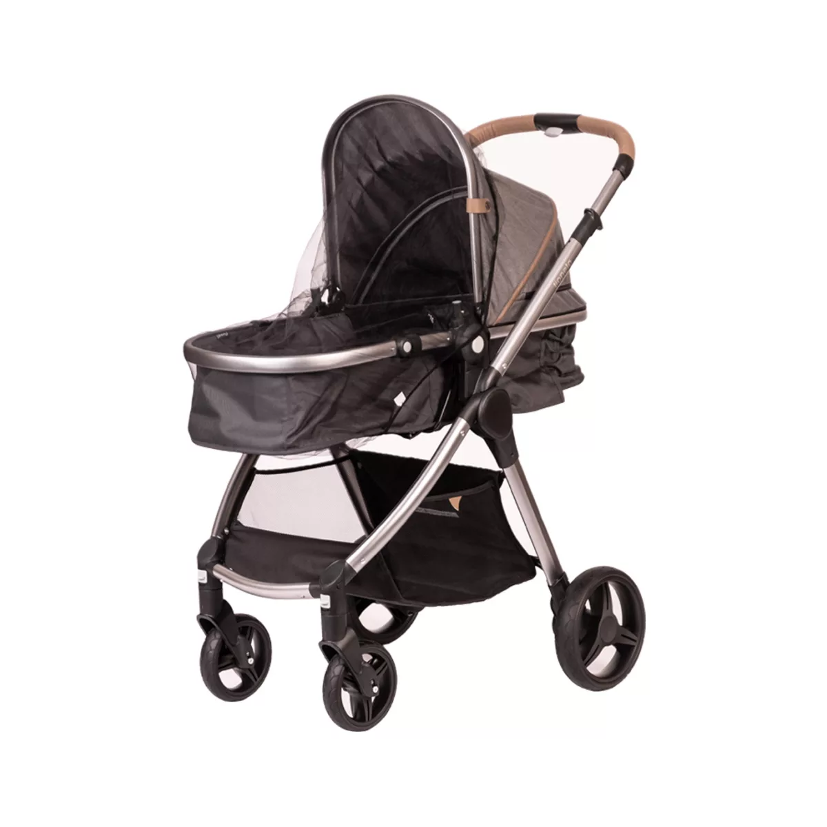 BabyOno Klamboe / Muggennet voor kinderwagen - Universeel - Zwart - 6