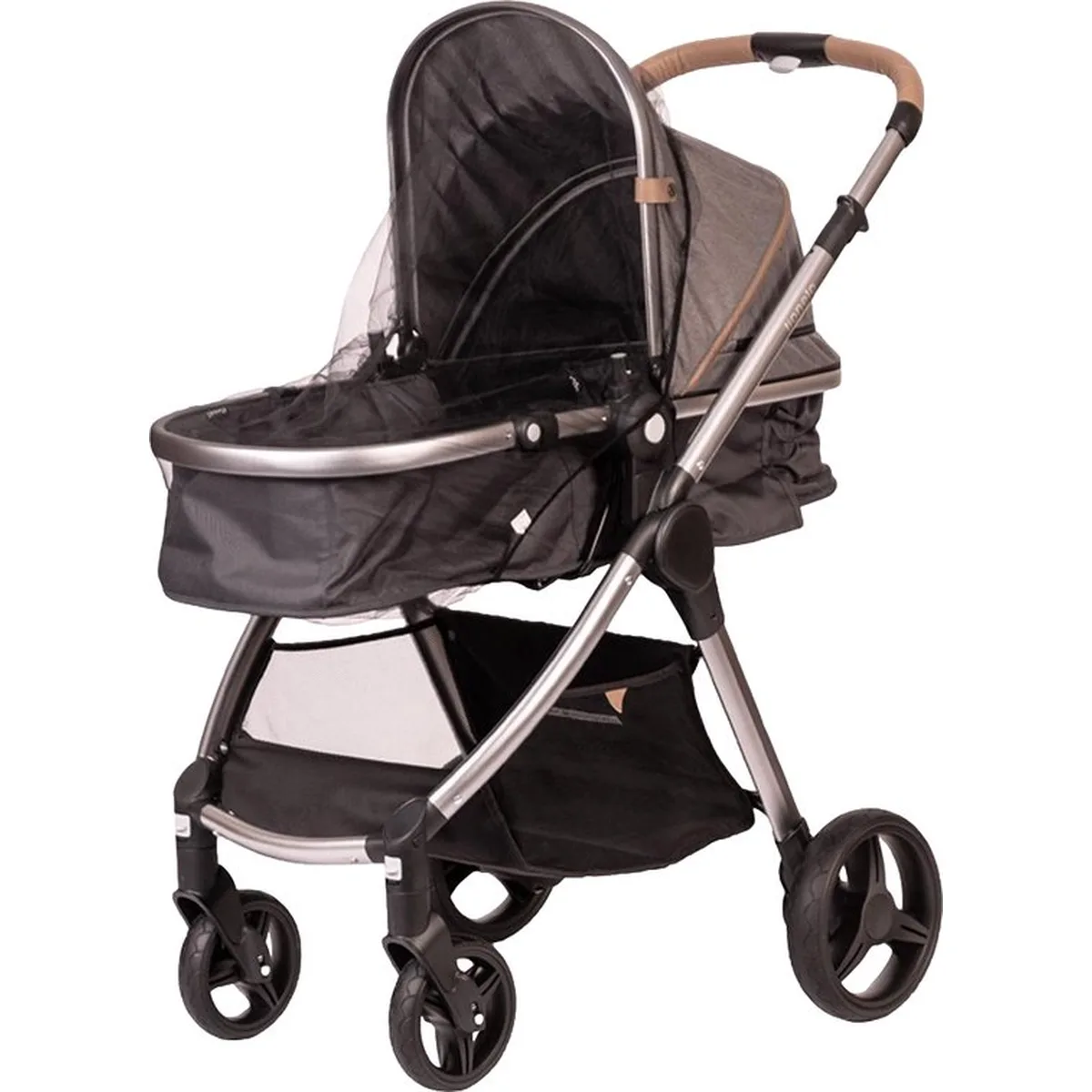 BabyOno Klamboe / Muggennet voor kinderwagen - Universeel - Zwart