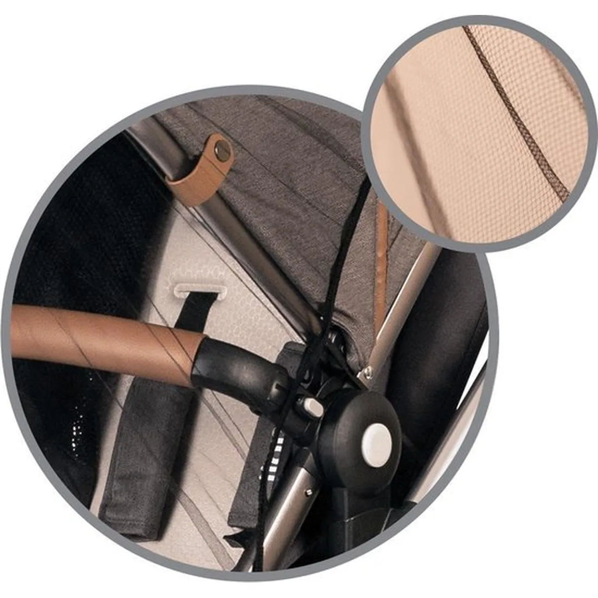 BabyOno Klamboe / Muggennet voor kinderwagen - Universeel - Zwart - 2