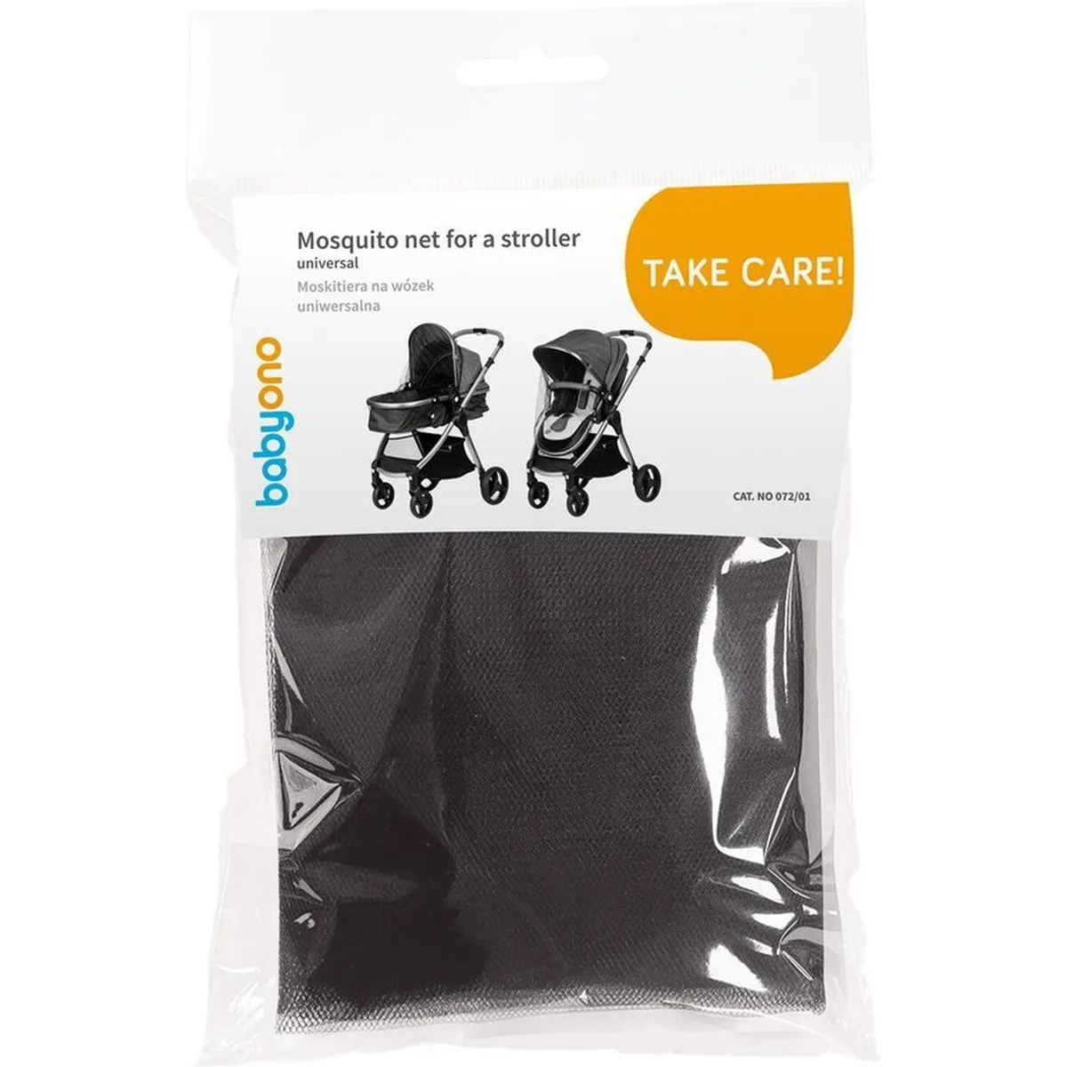 BabyOno Klamboe / Muggennet voor kinderwagen - Universeel - Zwart - 3